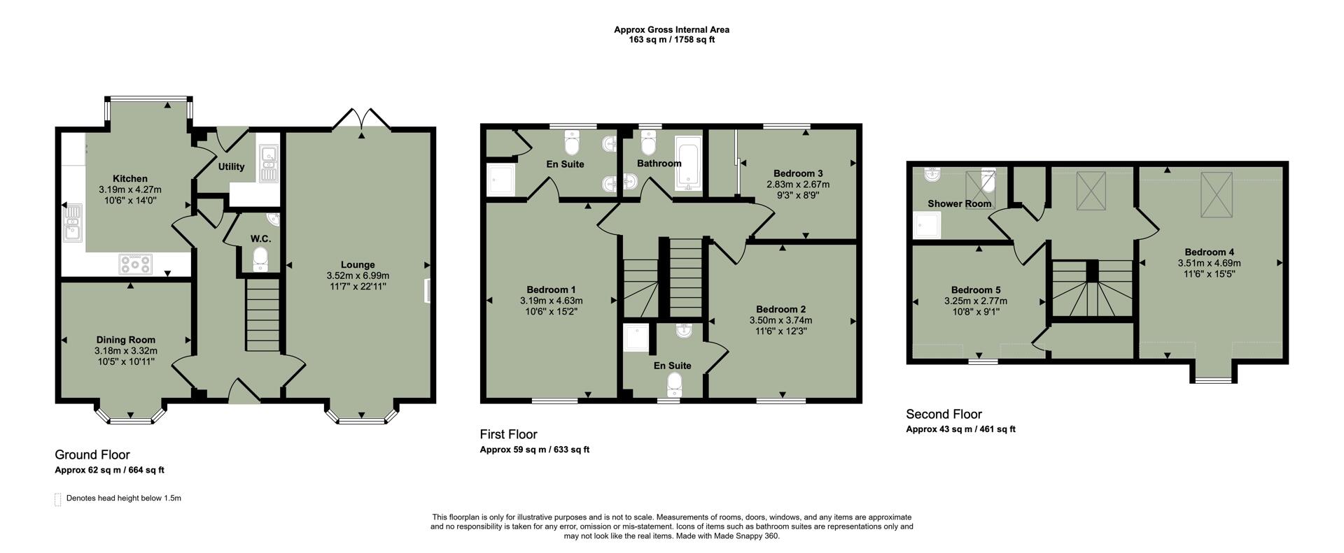 19, Ffordd Mograig, Cardiff floorplan