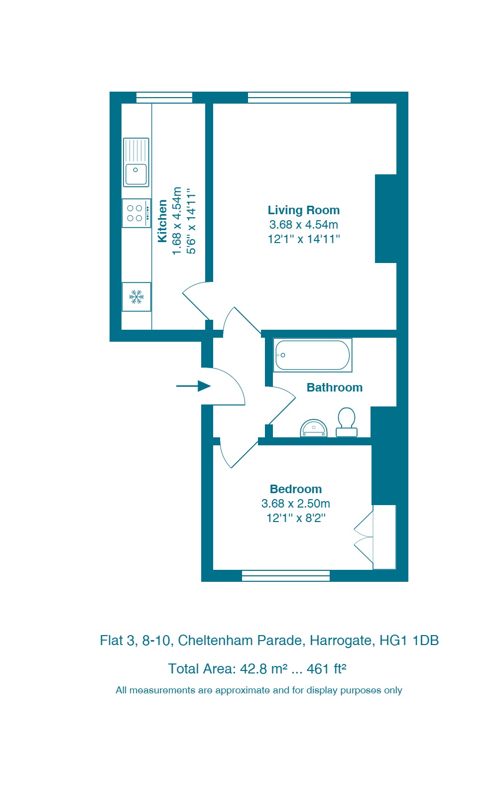 Cheltenham Parade, Harrogate floorplan