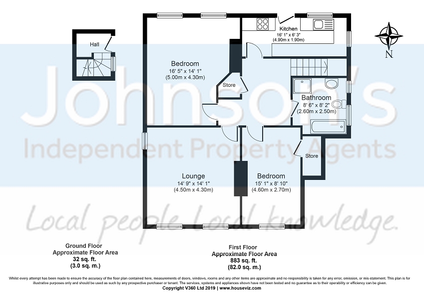 2 Bedrooms Maisonette for sale in Walton Street, Walton On The Hill, Tadworth, Surrey. KT20