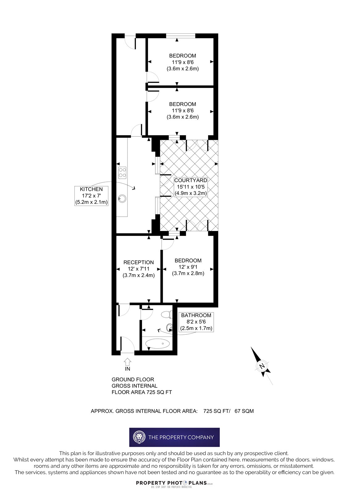 Flat A, 462, West Green Road, London floorplan