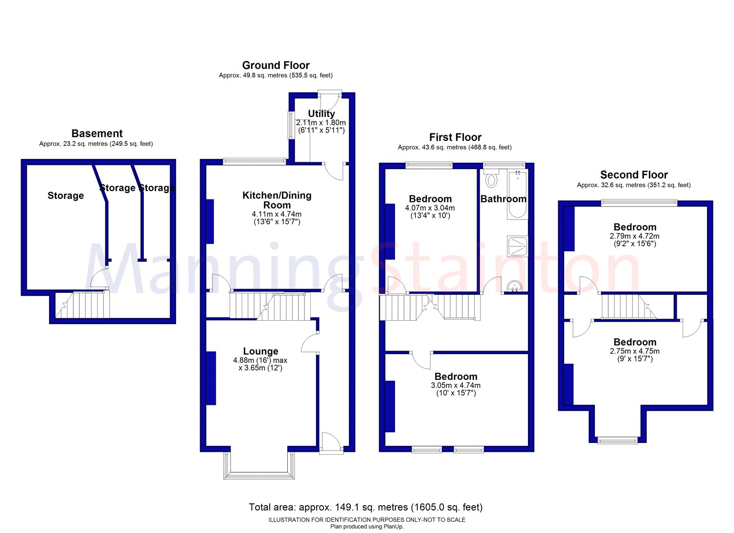 4 Bedrooms Terraced house for sale in De Lacy Mount, Leeds, West Yorkshire LS5