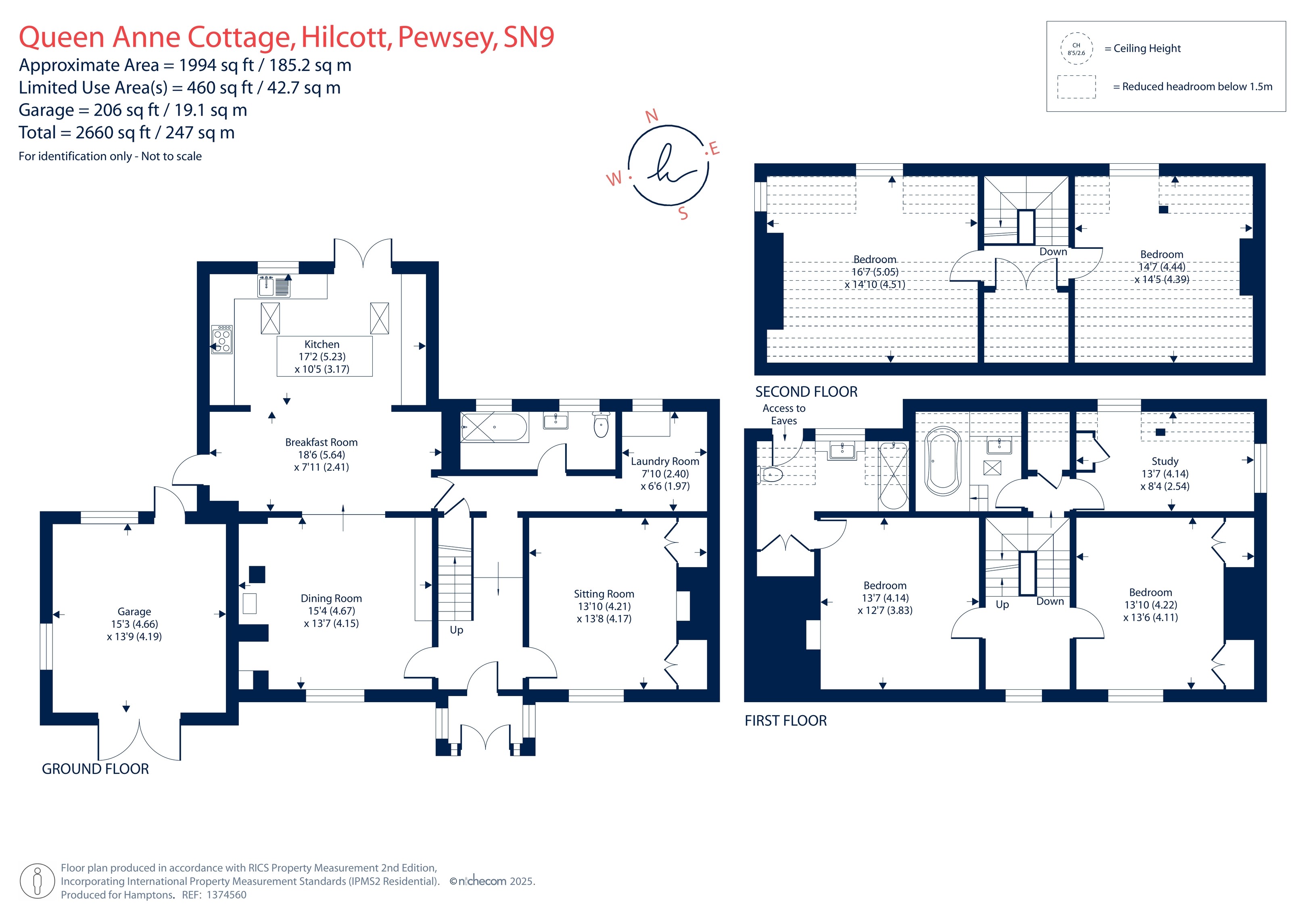 Queen Anne Cottage, Hilcott, Pewsey floorplan