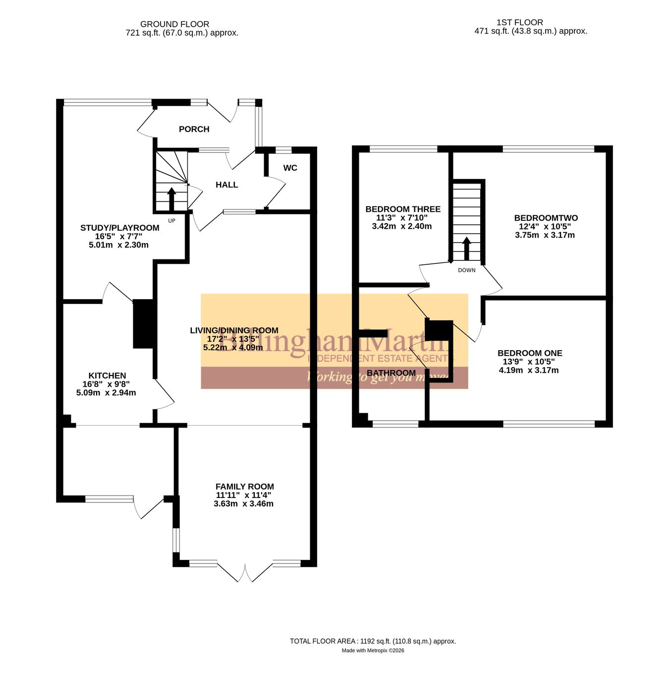 8, Thames Close, Farnborough floorplan
