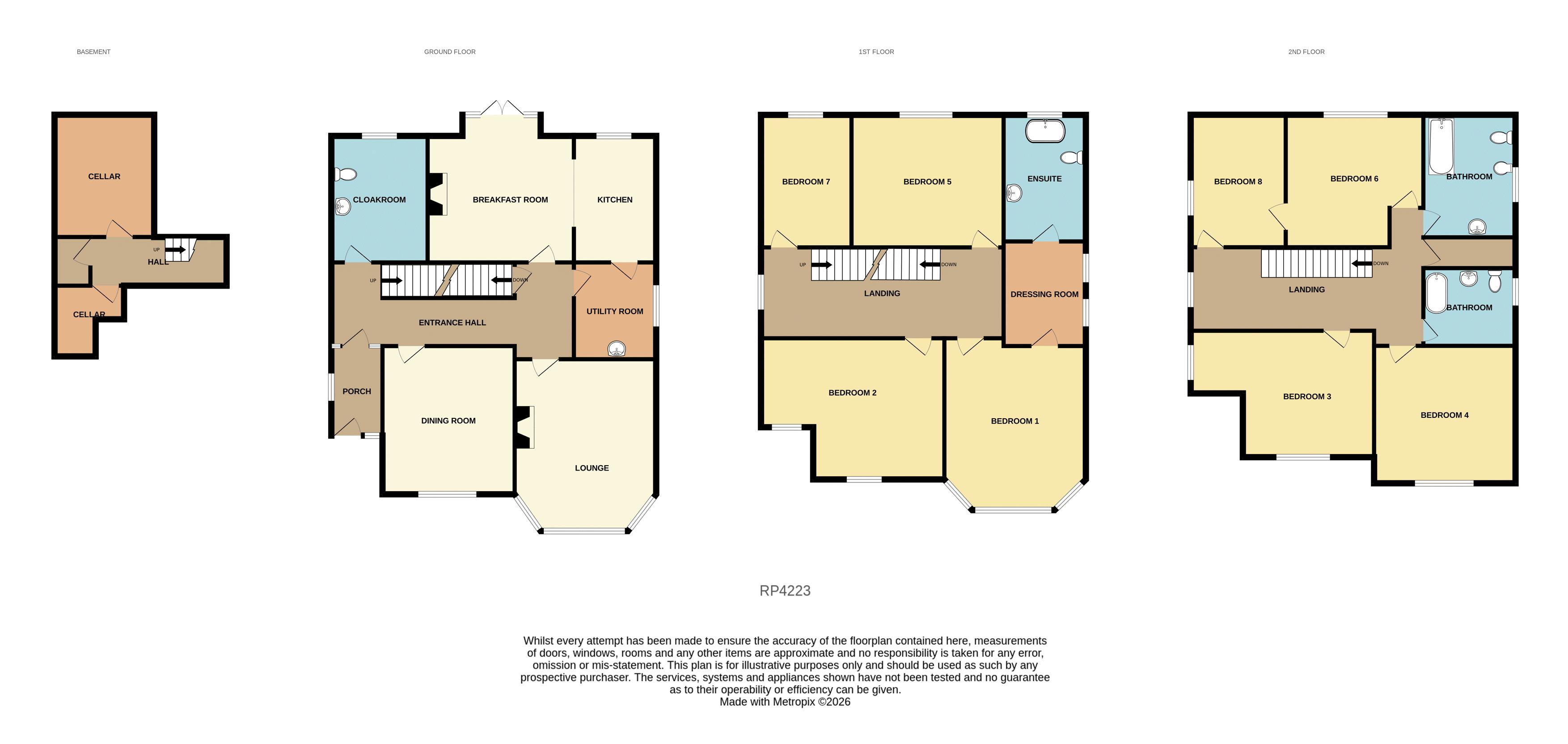 6, Sea Bank Road, Rhos on Sea floorplan