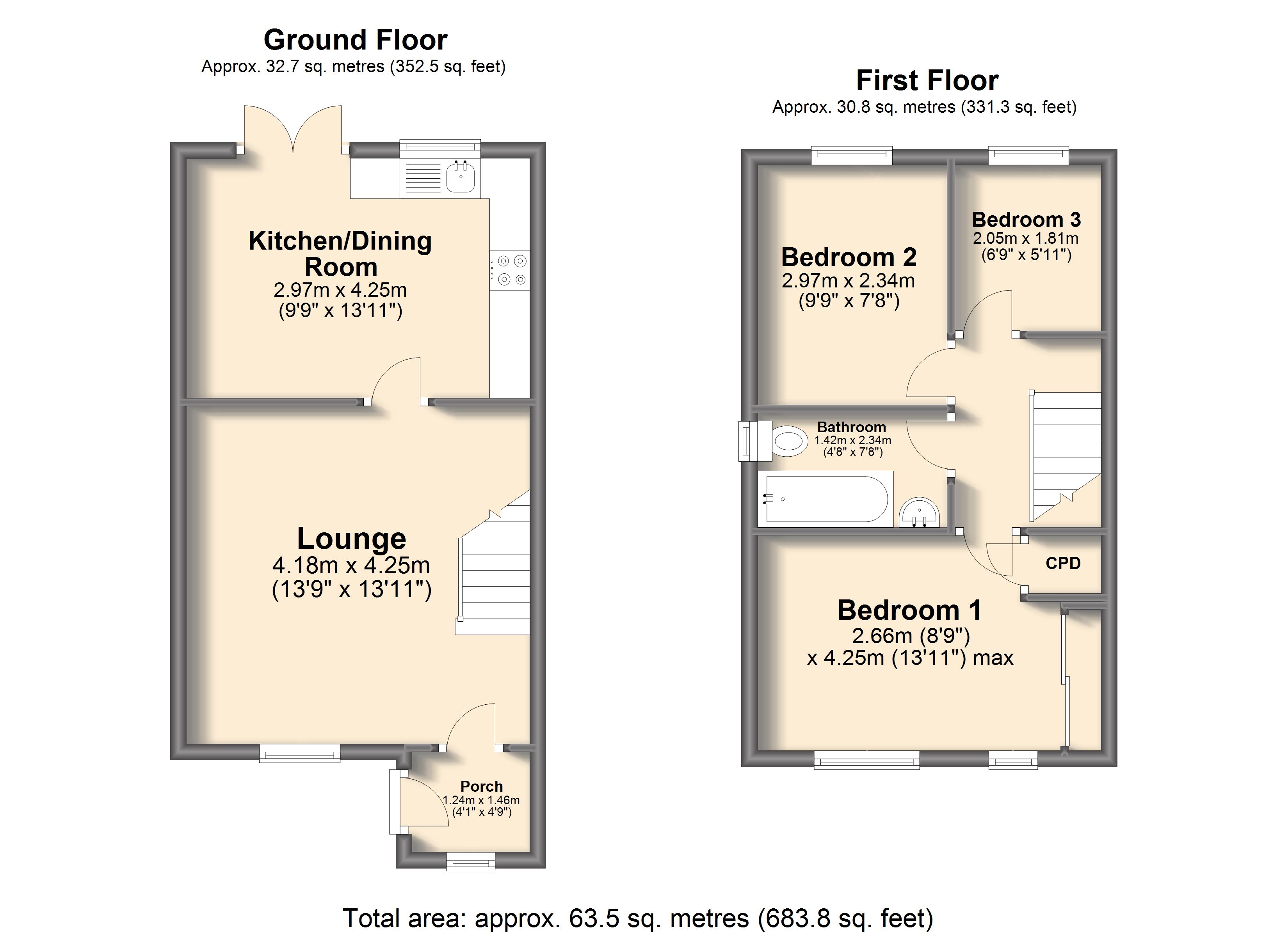 3 Bedrooms Semi-detached house for sale in Fernwood Close, Hasland, Chesterfield S41