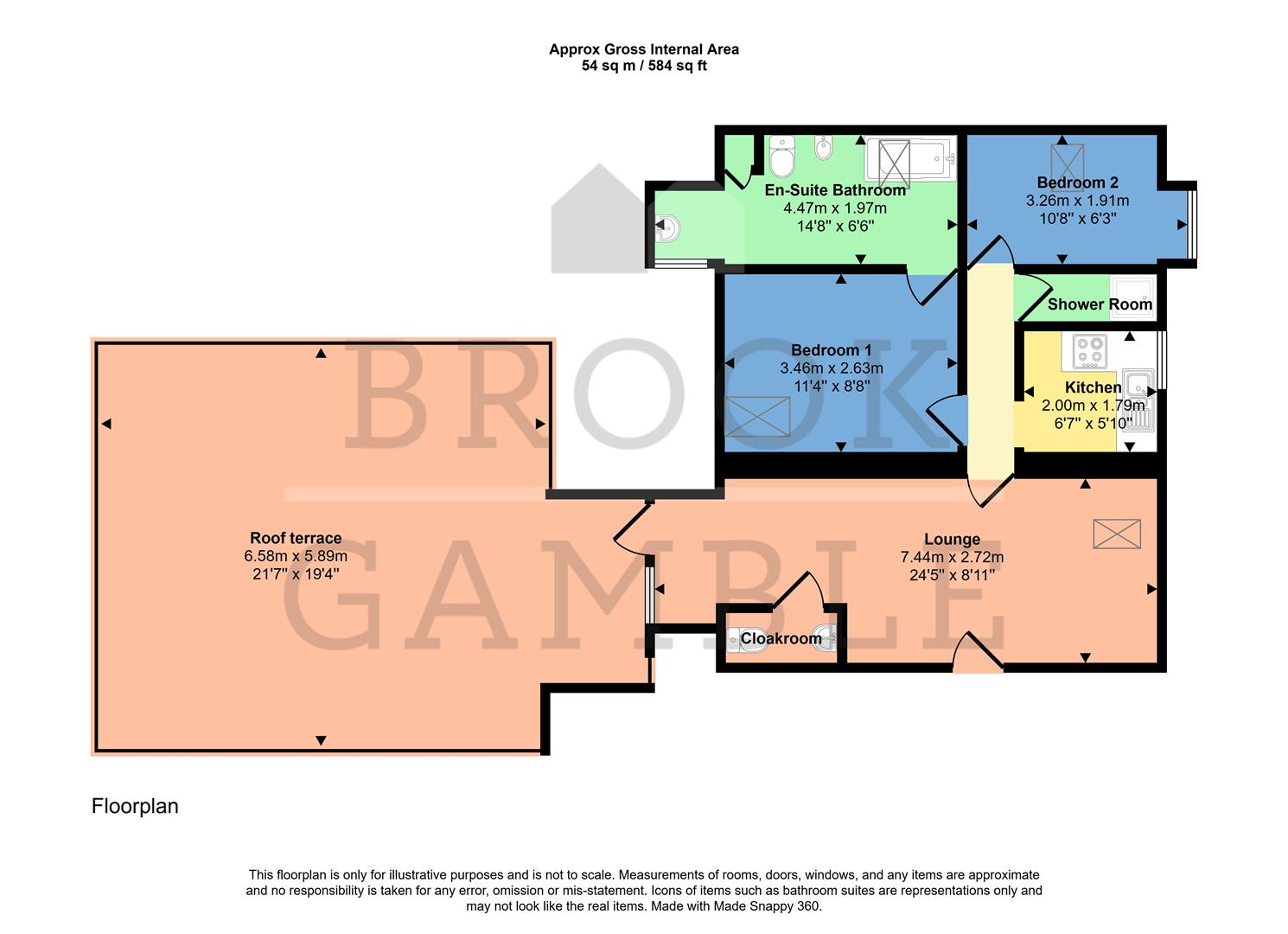14, Sussex Mansions, Eastbourne floorplan