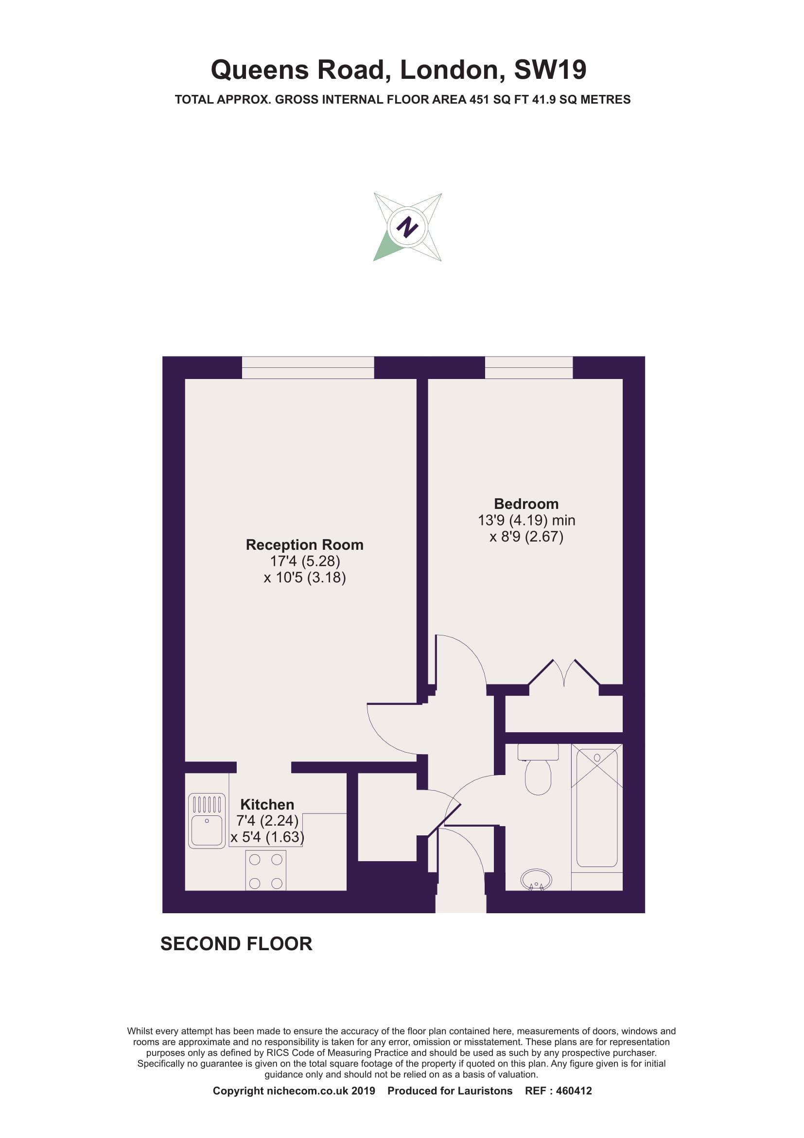 1 Bedrooms Flat for sale in Queen's Road, Wimbledon SW19