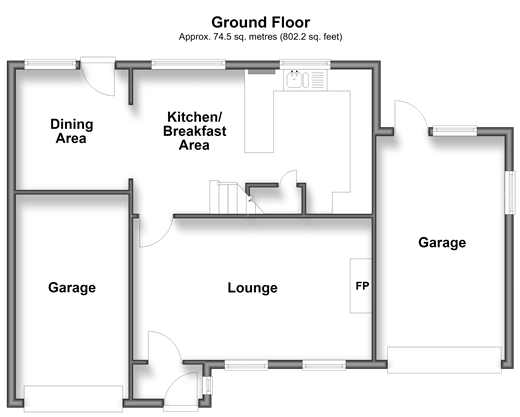 Sadlers Close Walderslade, Chatham floorplan
