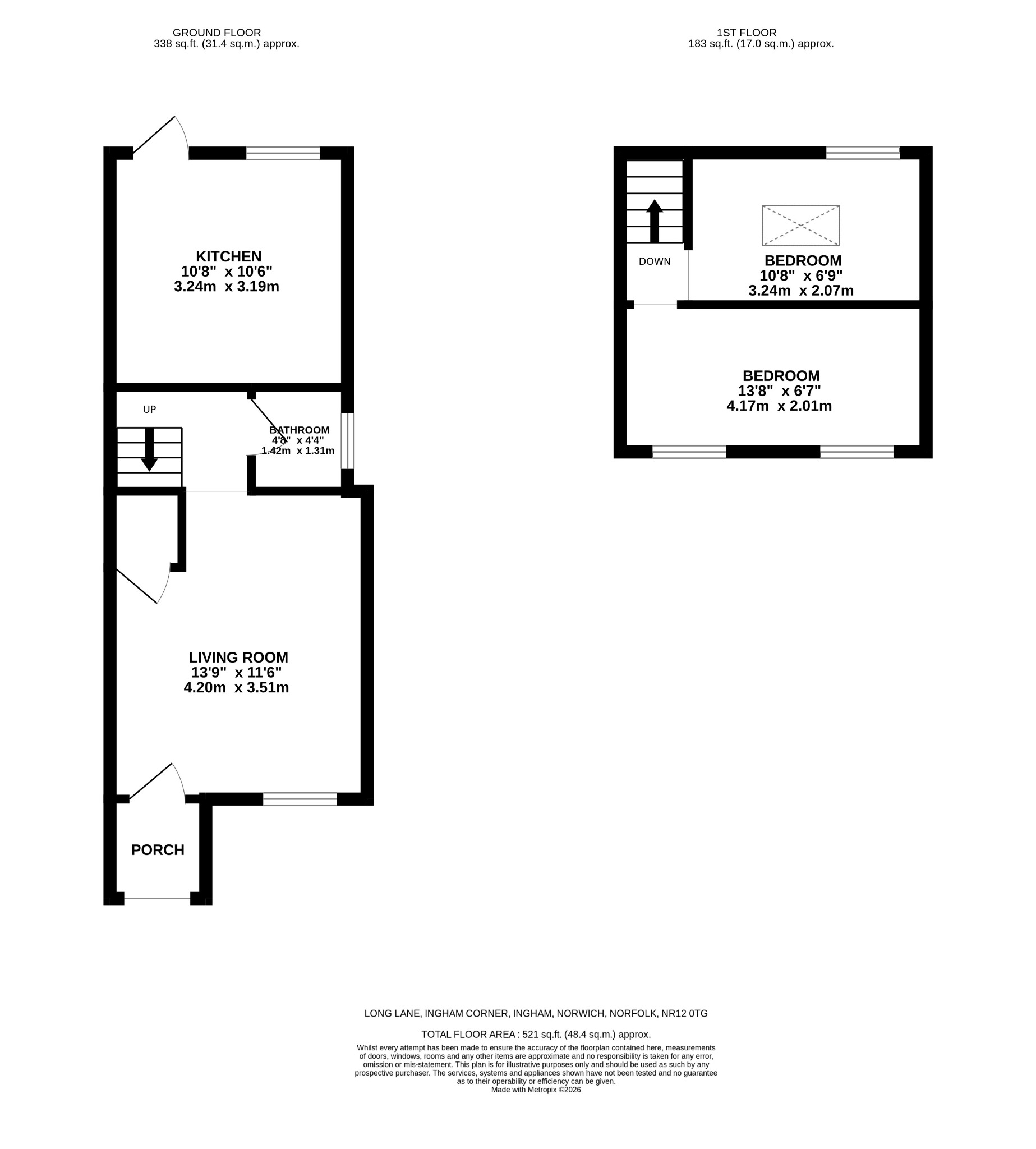 Summer Cottage, Long Lane, Ingham floorplan