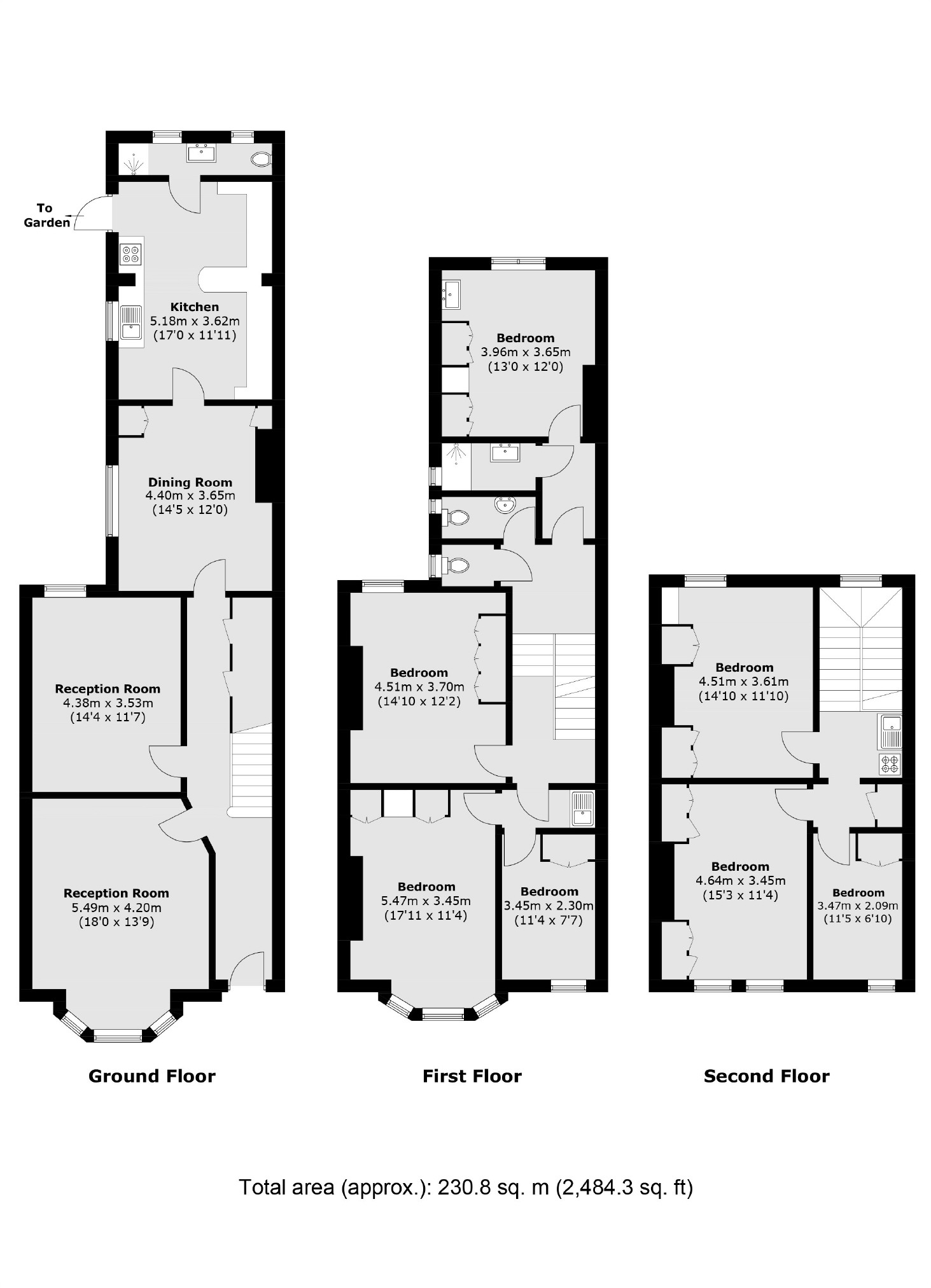 50, Fordwych Road, London floorplan