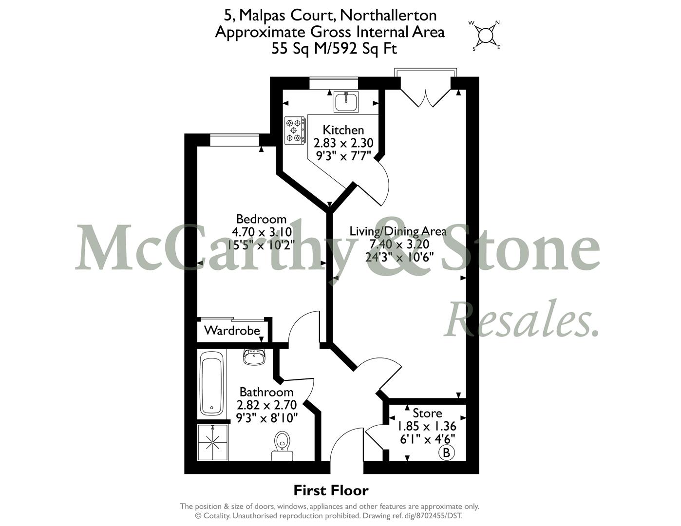 5 Malpas Court, Malpas Road, Northallerton floorplan