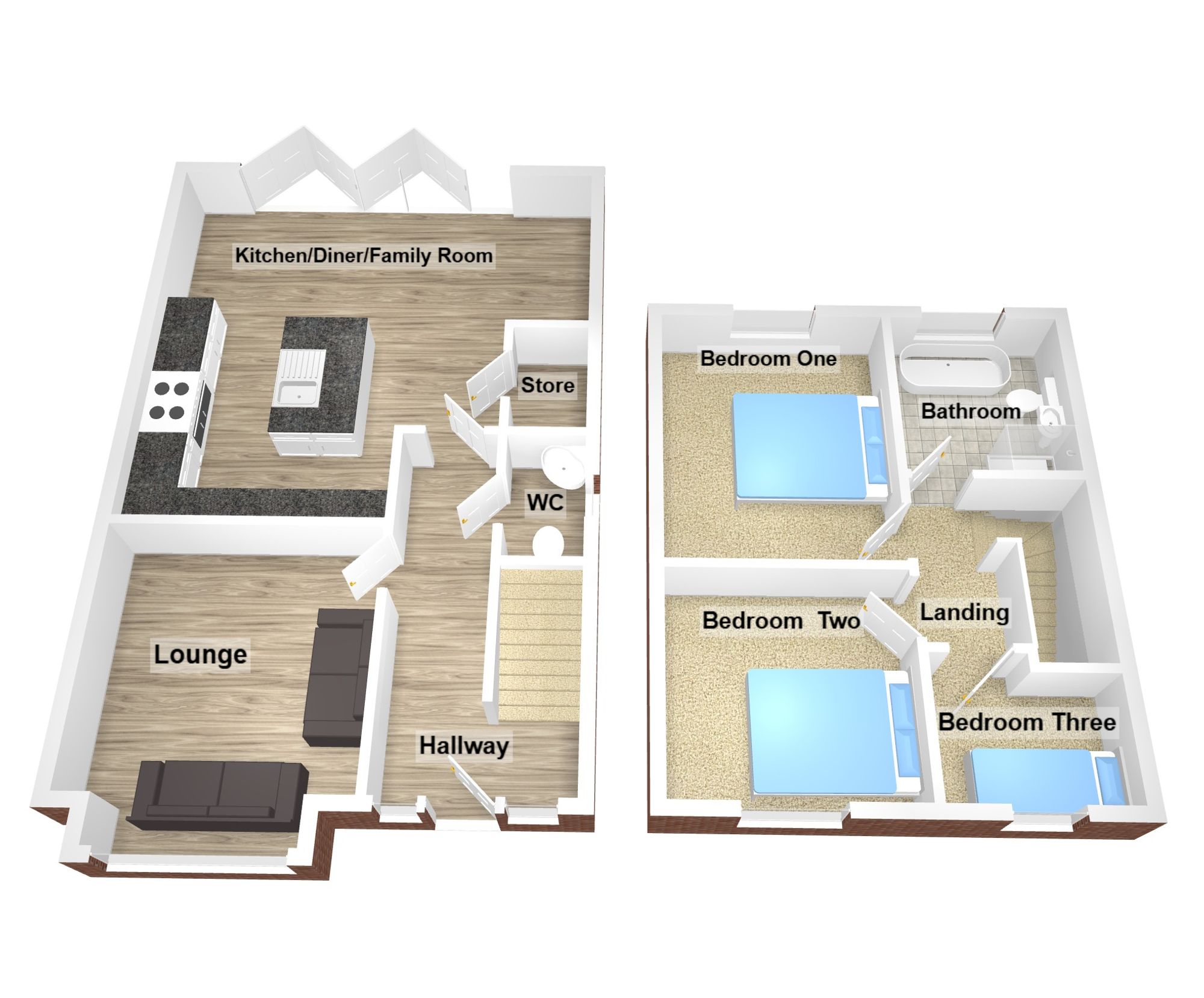 287 Rivington Crescent, Manchester floorplan