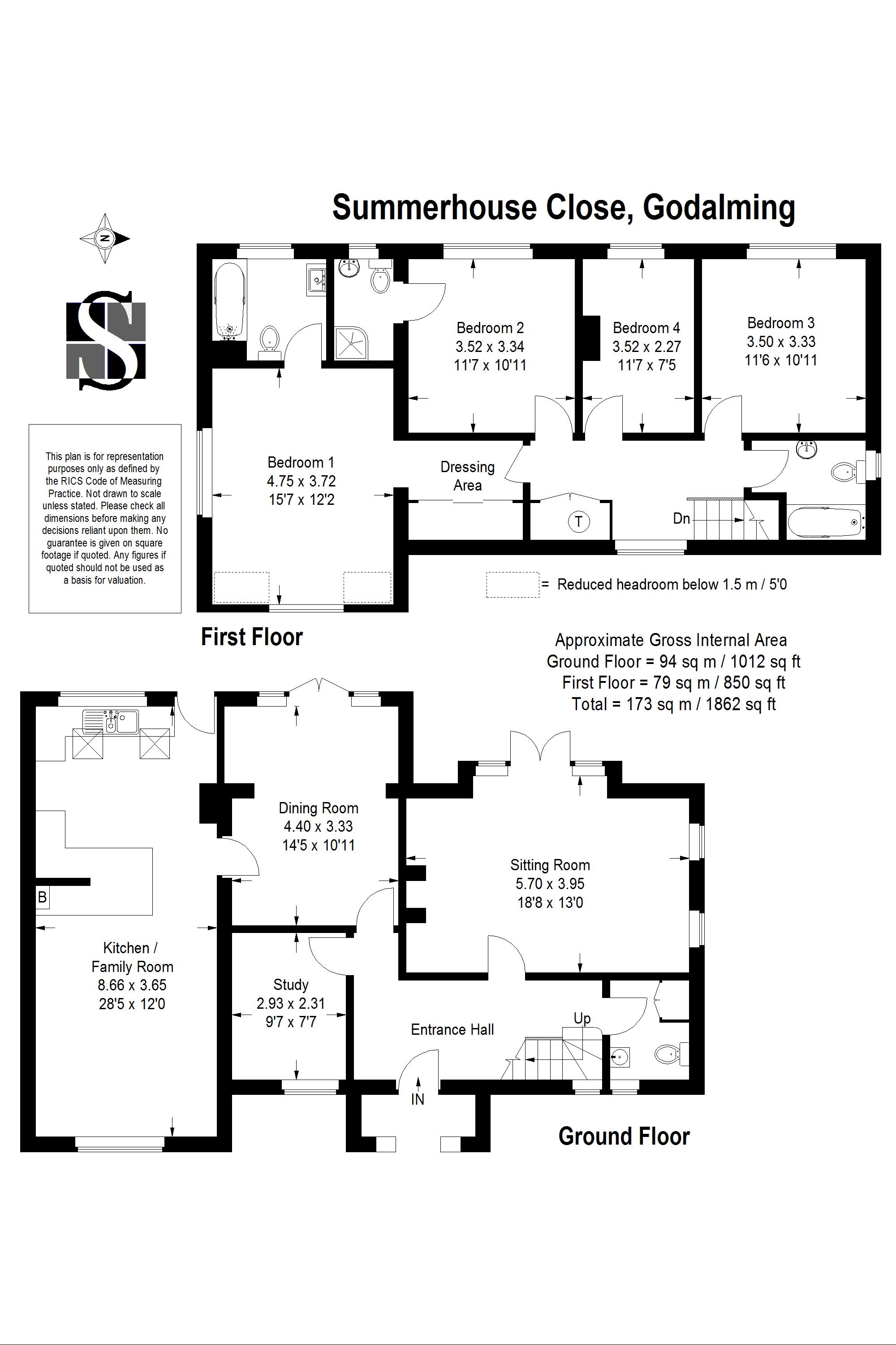 4 Bedrooms Detached house to rent in Summerhouse Close, Godalming GU7