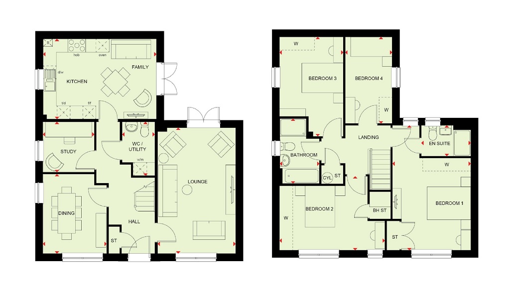 Plot 53, The Cattawade, Henley Gate, Ipswich floorplan