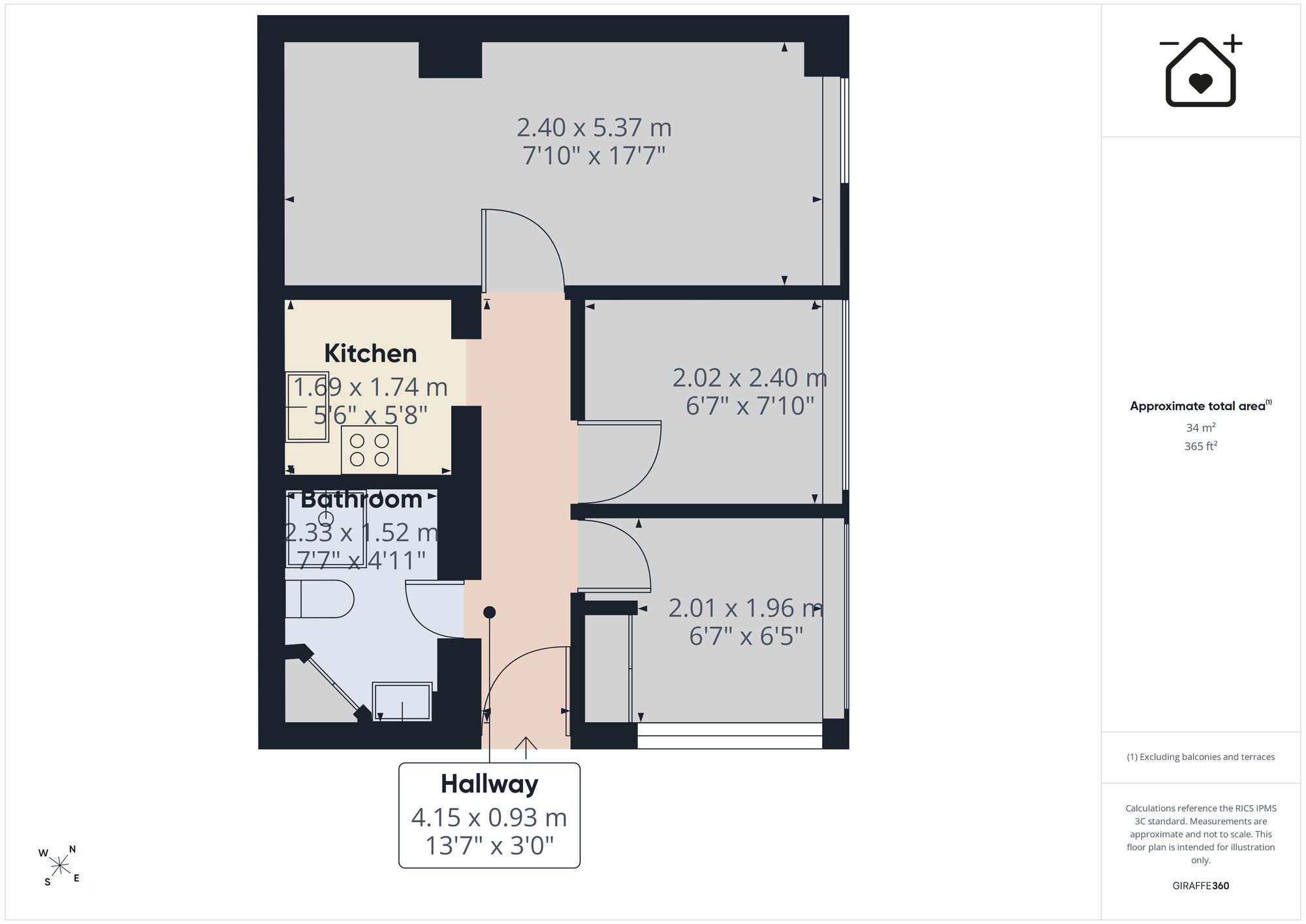 Flat 3, North Beach House The Norton, Tenby floorplan