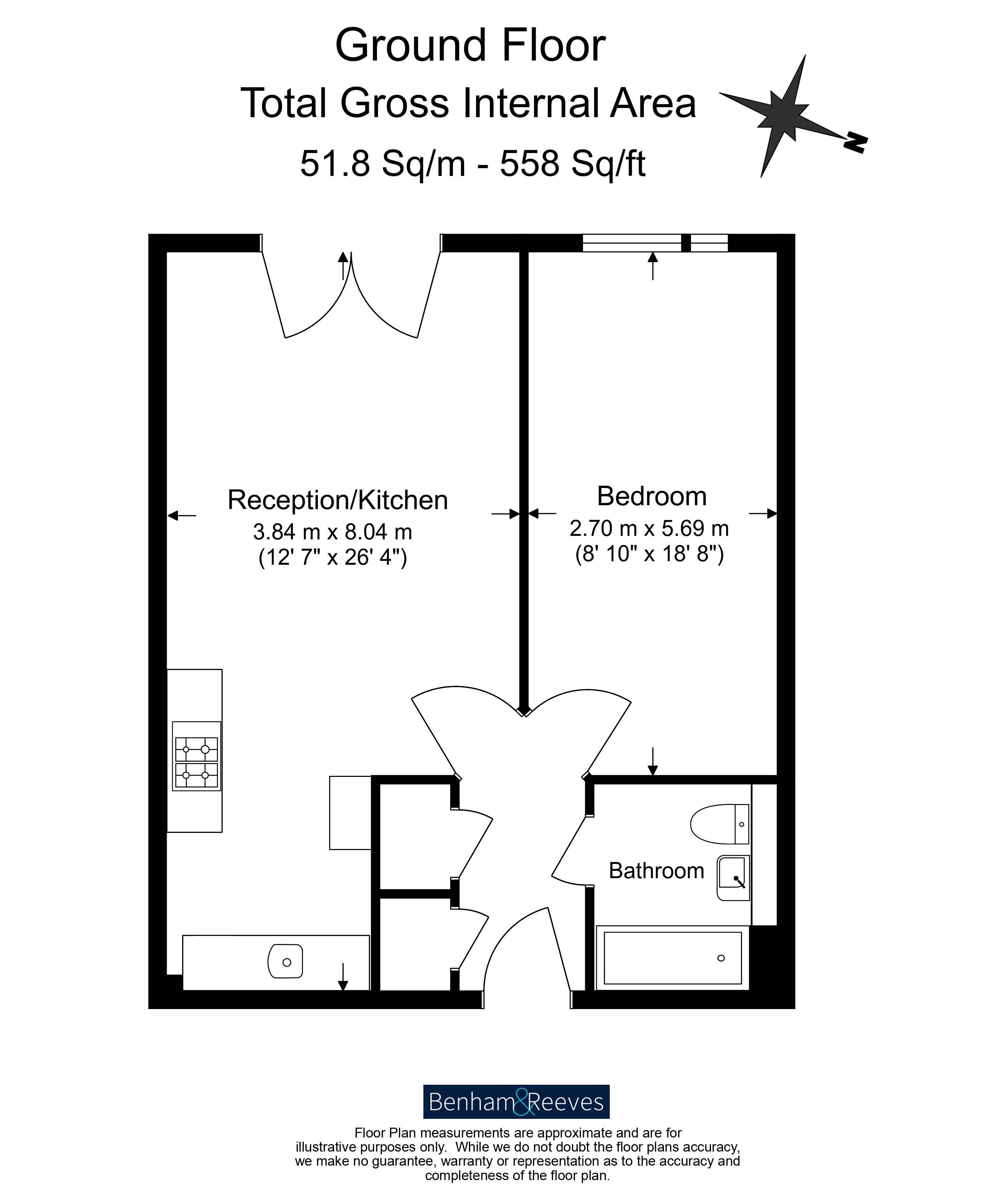 Flat 66, Building 45,, Hopton Road, Woolwich floorplan