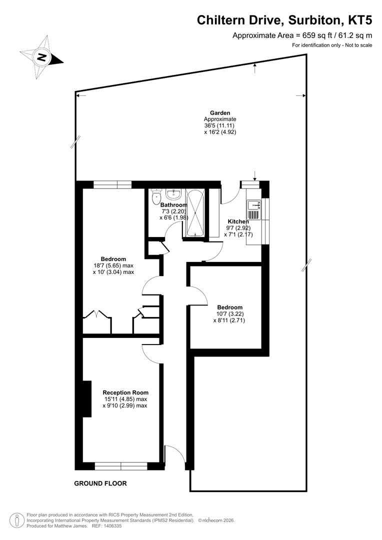 132, Chiltern Drive, Surbiton floorplan