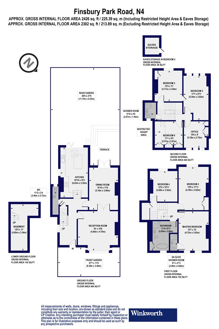 5 Bedrooms Terraced house for sale in Finsbury Park Road, Finsbury Park N4