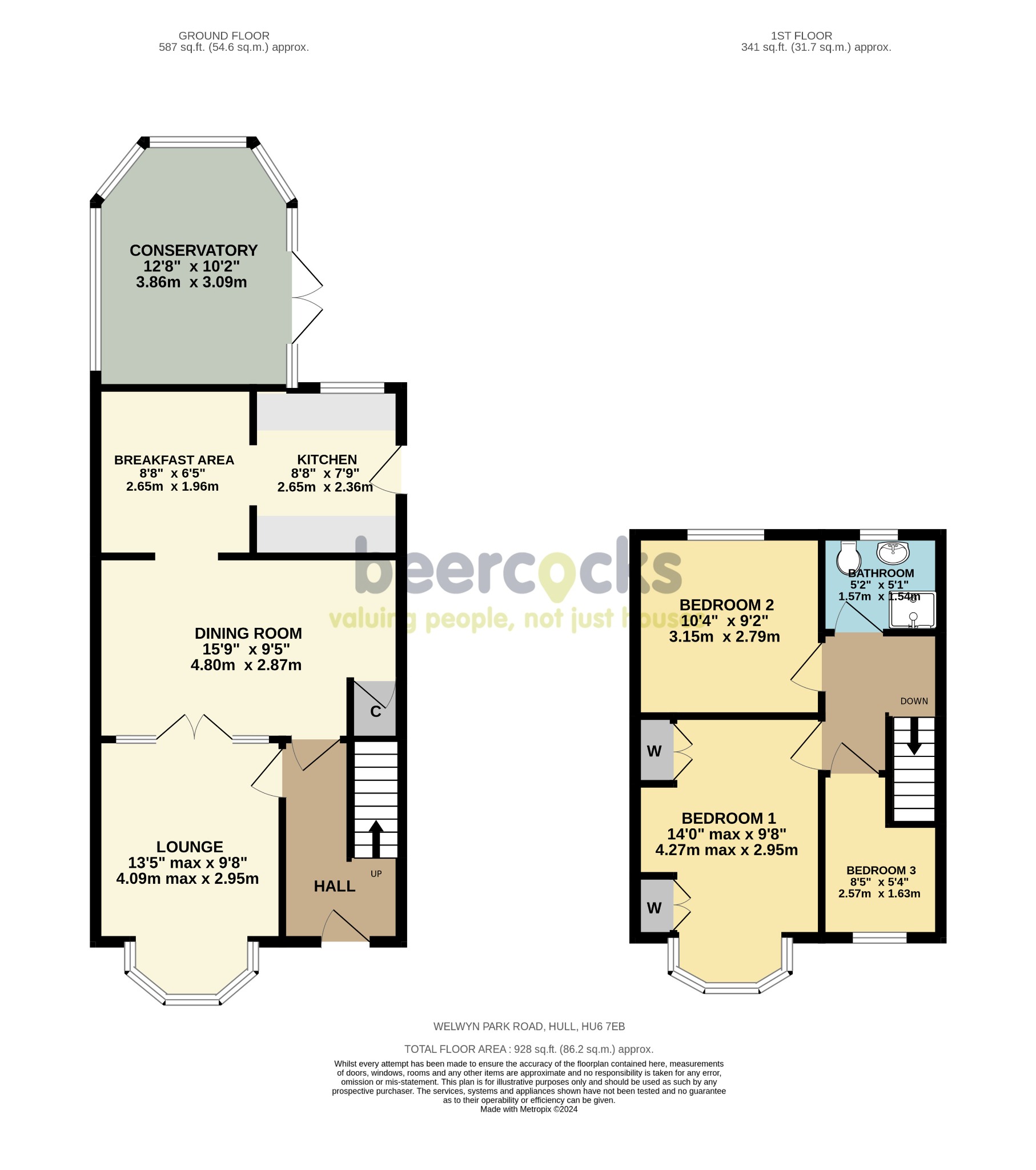Welwyn Park Road, Hull HU6, 3 bedroom end terrace house for sale