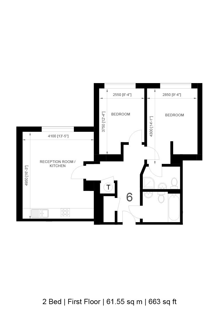 2 Bedrooms Flat to rent in Creffield Road, London W5