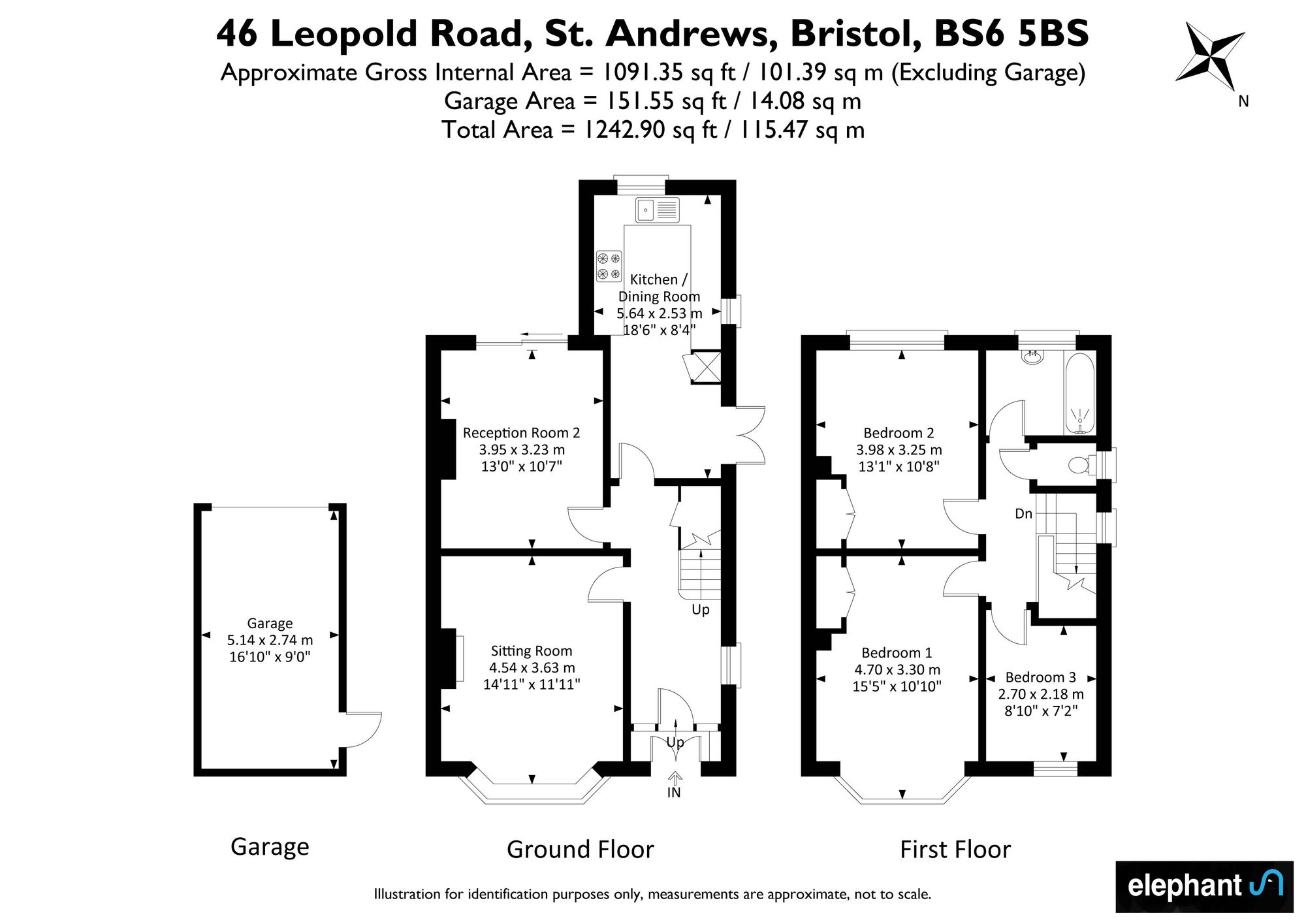 46 Leopold Road, Bristol floorplan