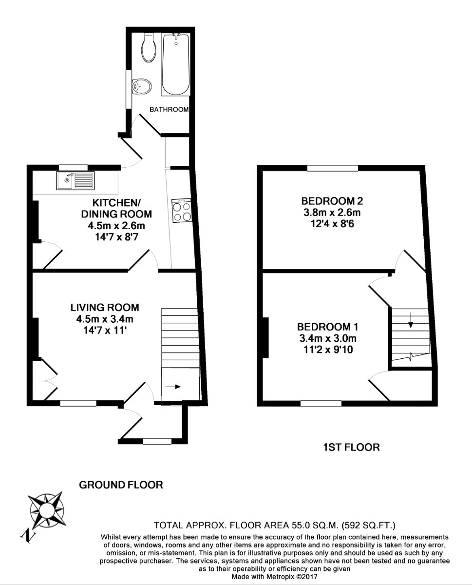 2 Bedrooms Terraced house to rent in Greys Road, Henley-On-Thames, Oxfordshire RG9