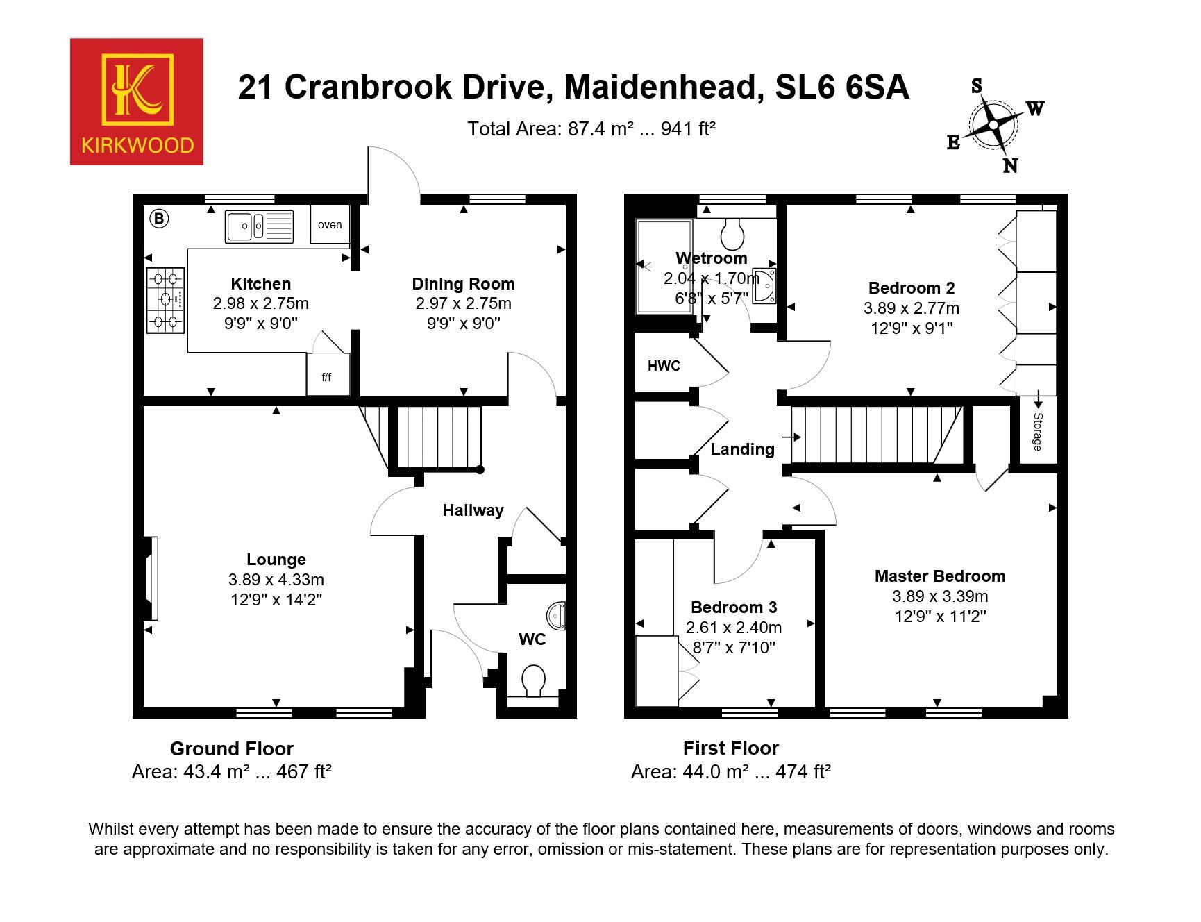 21 Cranbrook Drive, Maidenhead floorplan