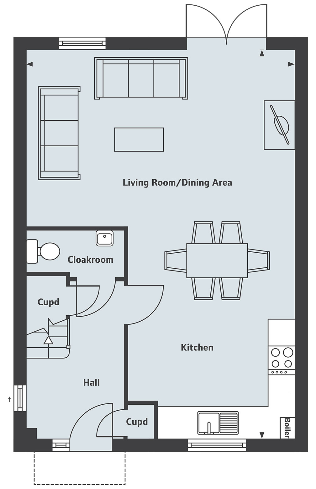 3 Bedrooms Semi-detached house for sale in 