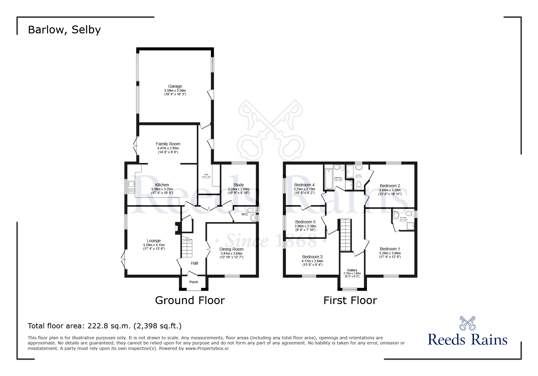 Three Oaks, 44, Park Avenue, Selby floorplan
