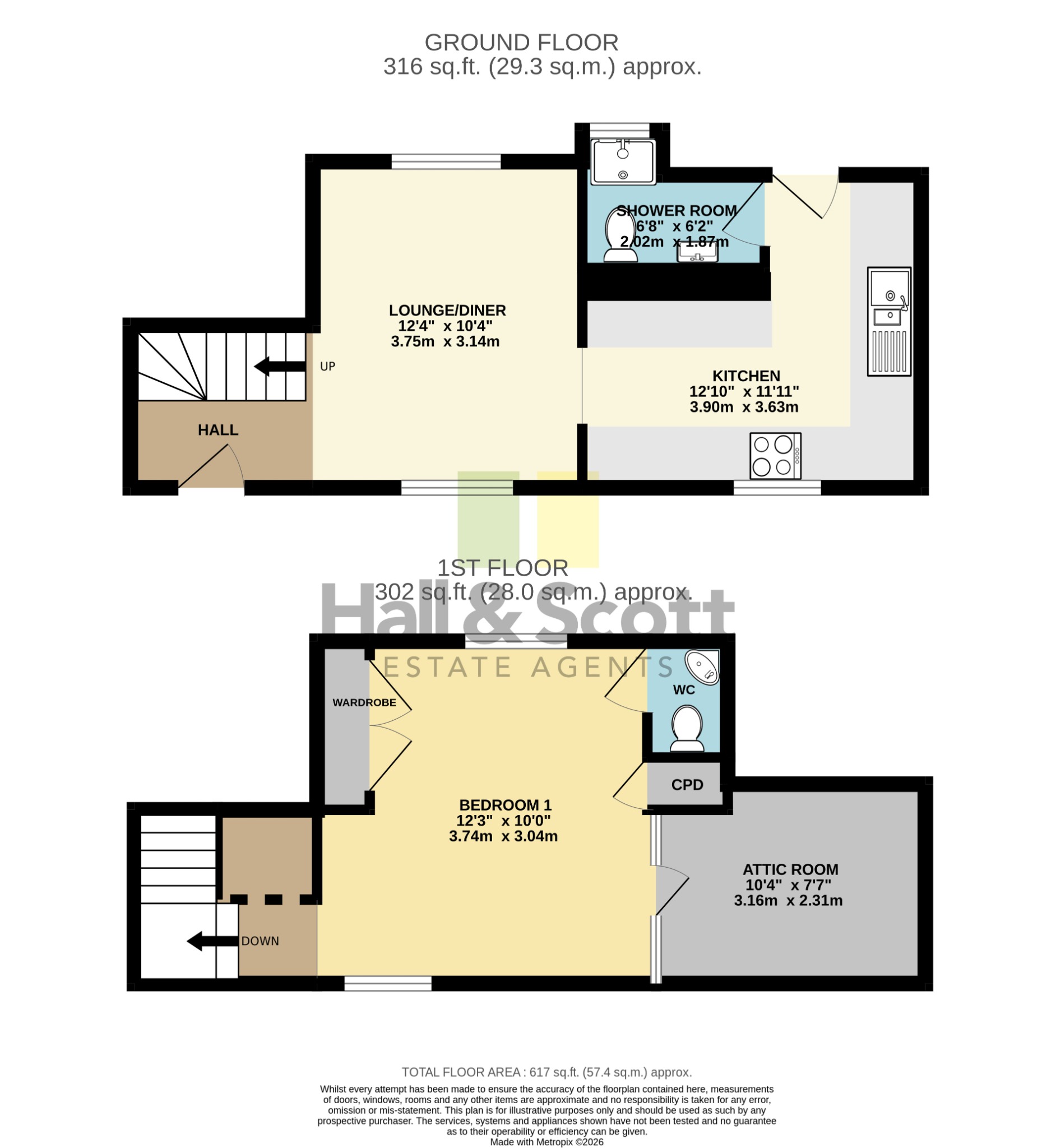 62A Mill Street, Ottery St Mary floorplan