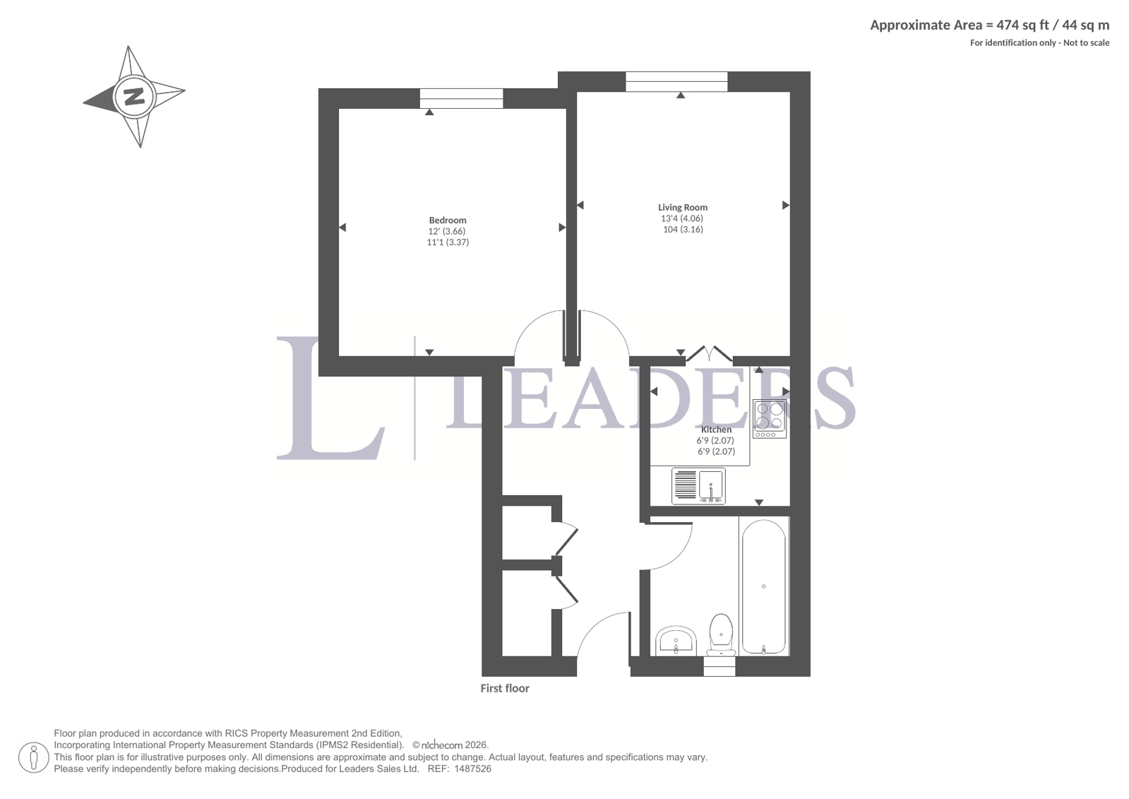 Flat 4, Cavendish House,, Lennox Street, West Sussex floorplan