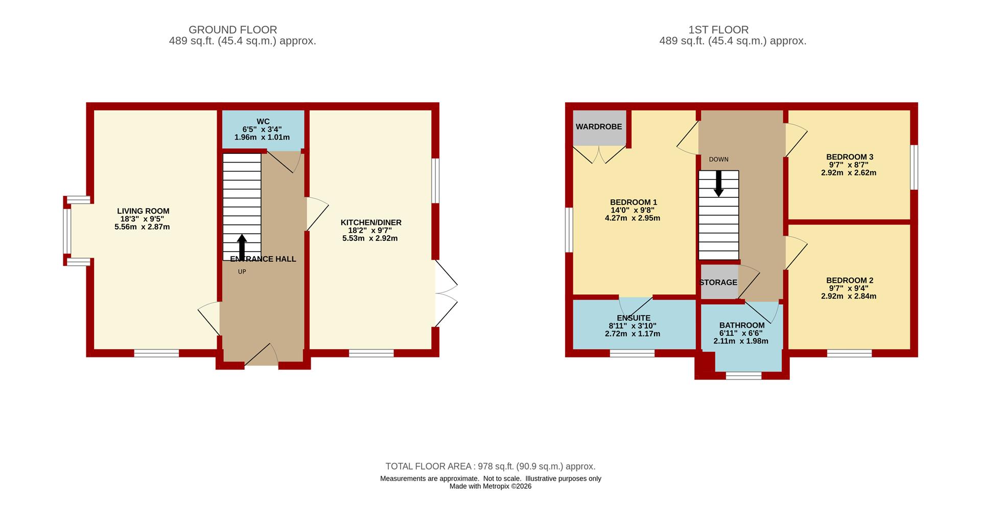 6, Saffron Rise, Lydney floorplan