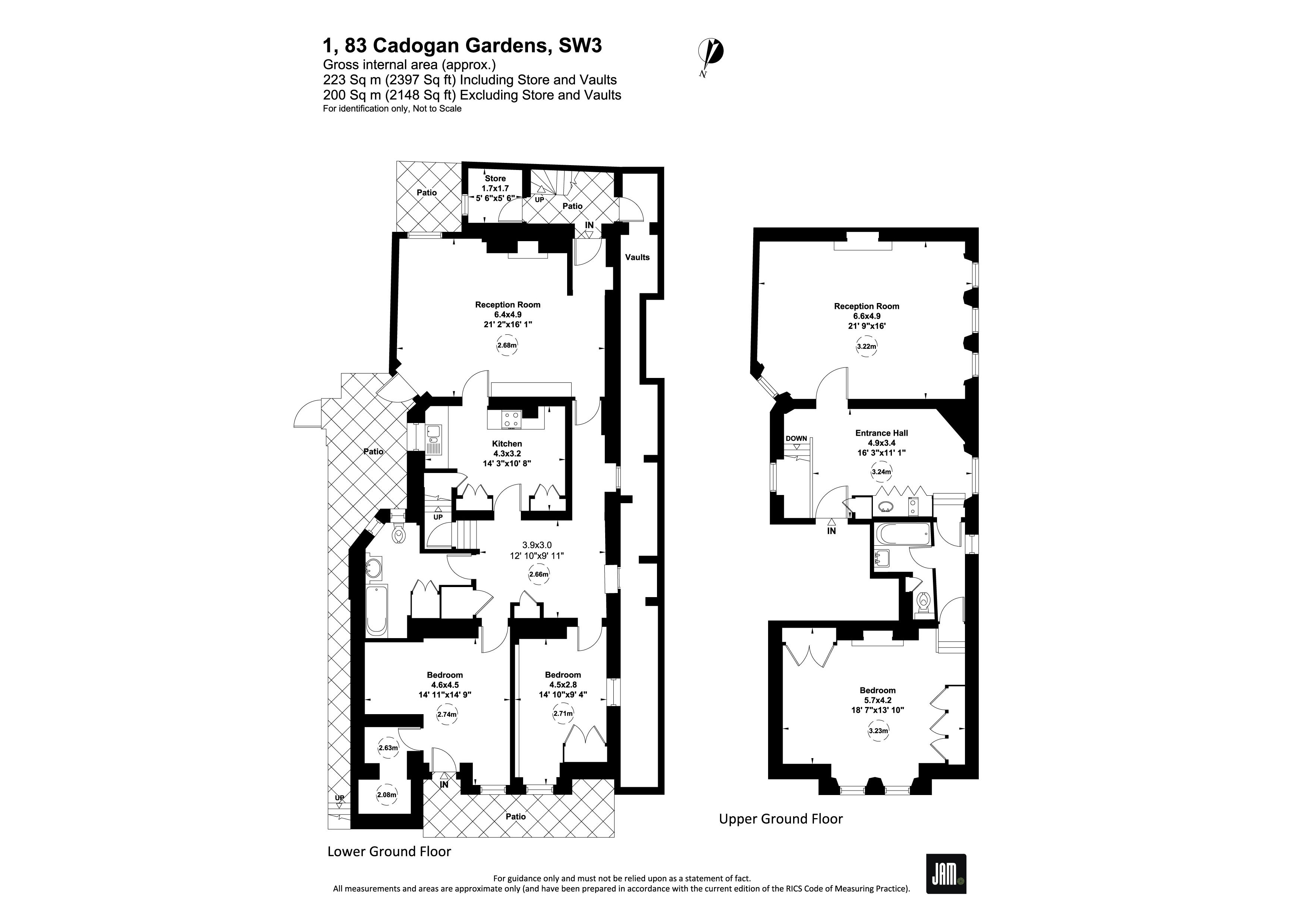 Cadogan Gardens, London SW3, 3 bedroom flat for sale 64236940