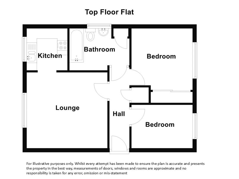 Flat 5, 4, Poppy Close, Nuneaton floorplan
