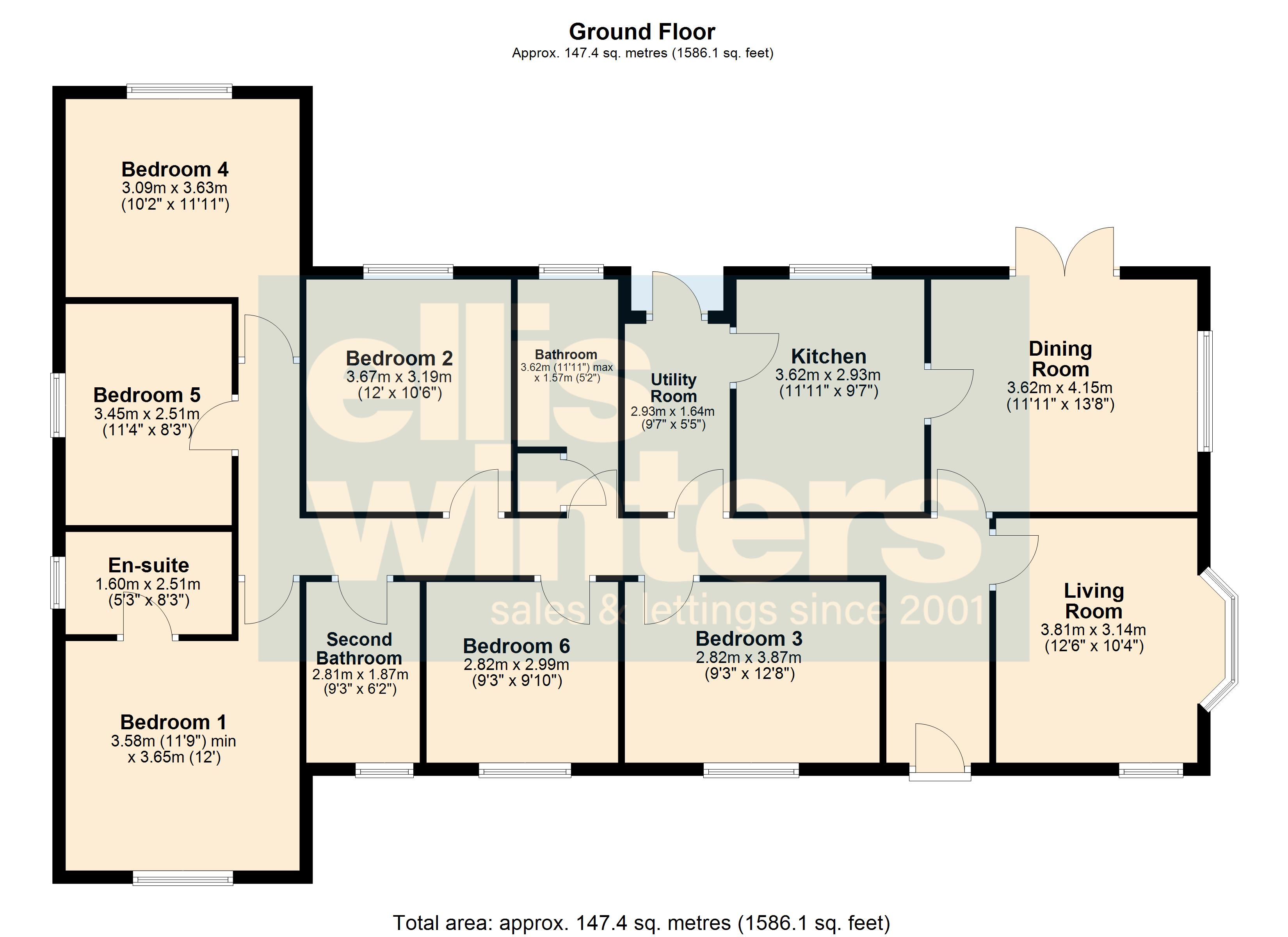 Pooh Corner, Purls Bridge Drove, Manea floorplan