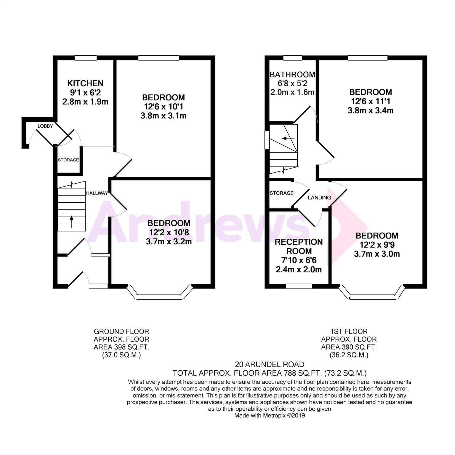 20, Arundel Road, Bath floorplan