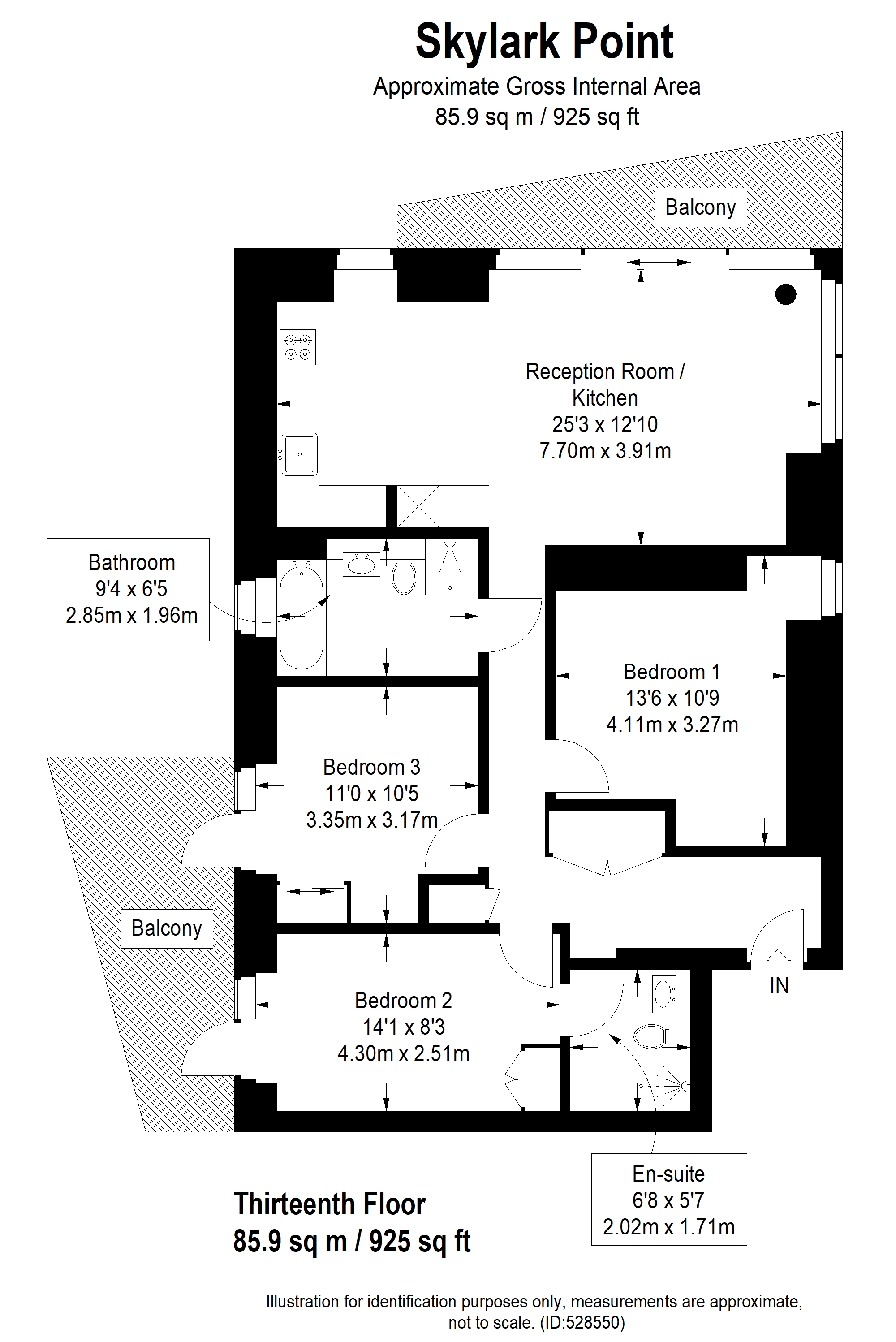 3 Bedrooms Flat to rent in Newnton Close, London N4