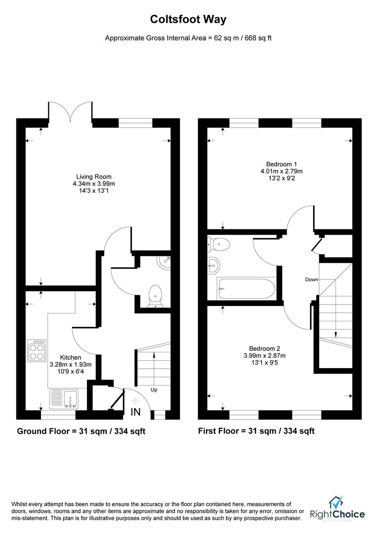 23, Coltsfoot Way, Basingstoke floorplan