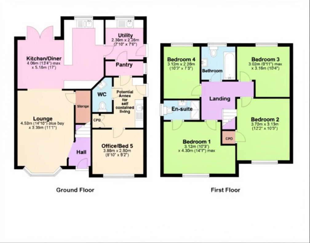 6, Golden Hill Close, Ribbleton floorplan