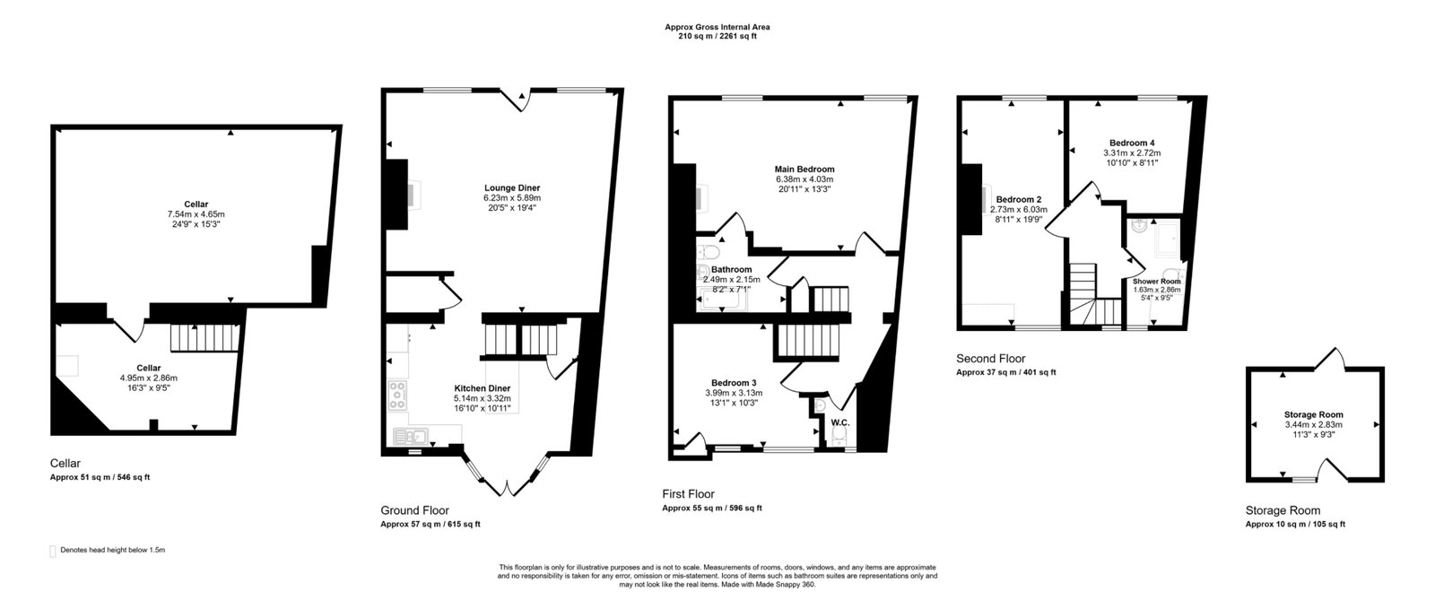 3, Church Street, Alcester floorplan