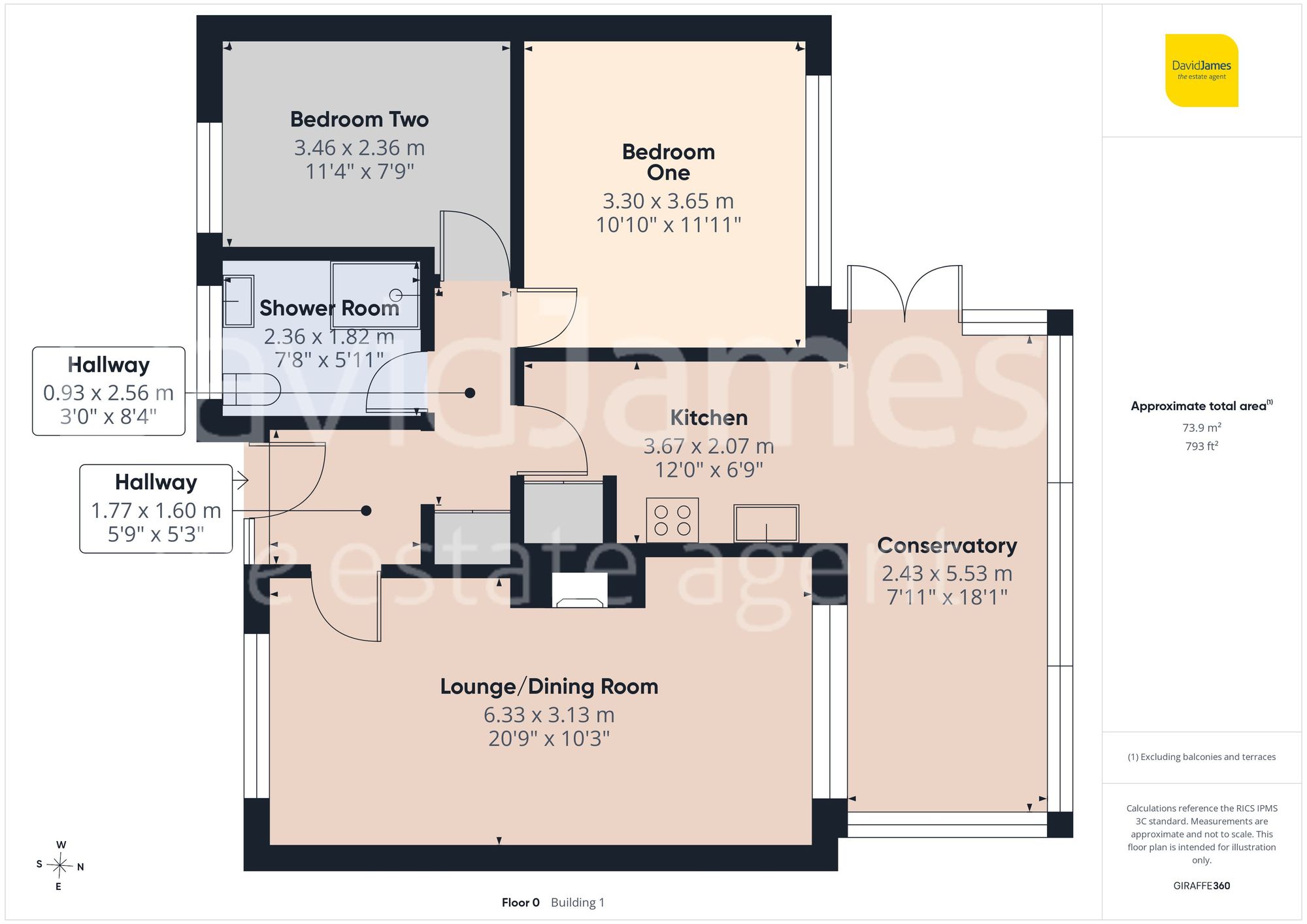 Raymond Close, Nottingham floorplan