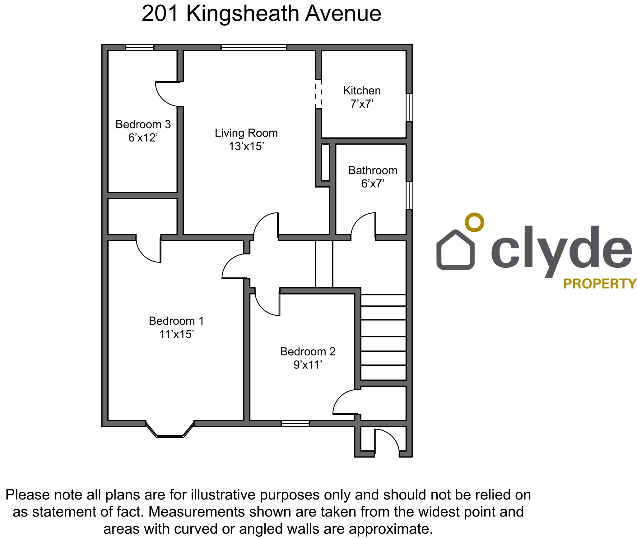 201, Kingsheath Avenue, Glasgow floorplan