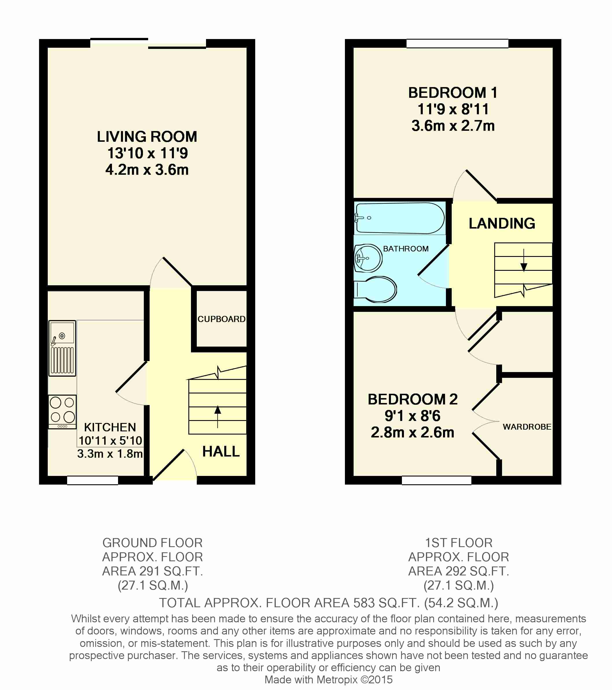 2 Bedrooms Terraced house to rent in Kingslea, Horsham RH13