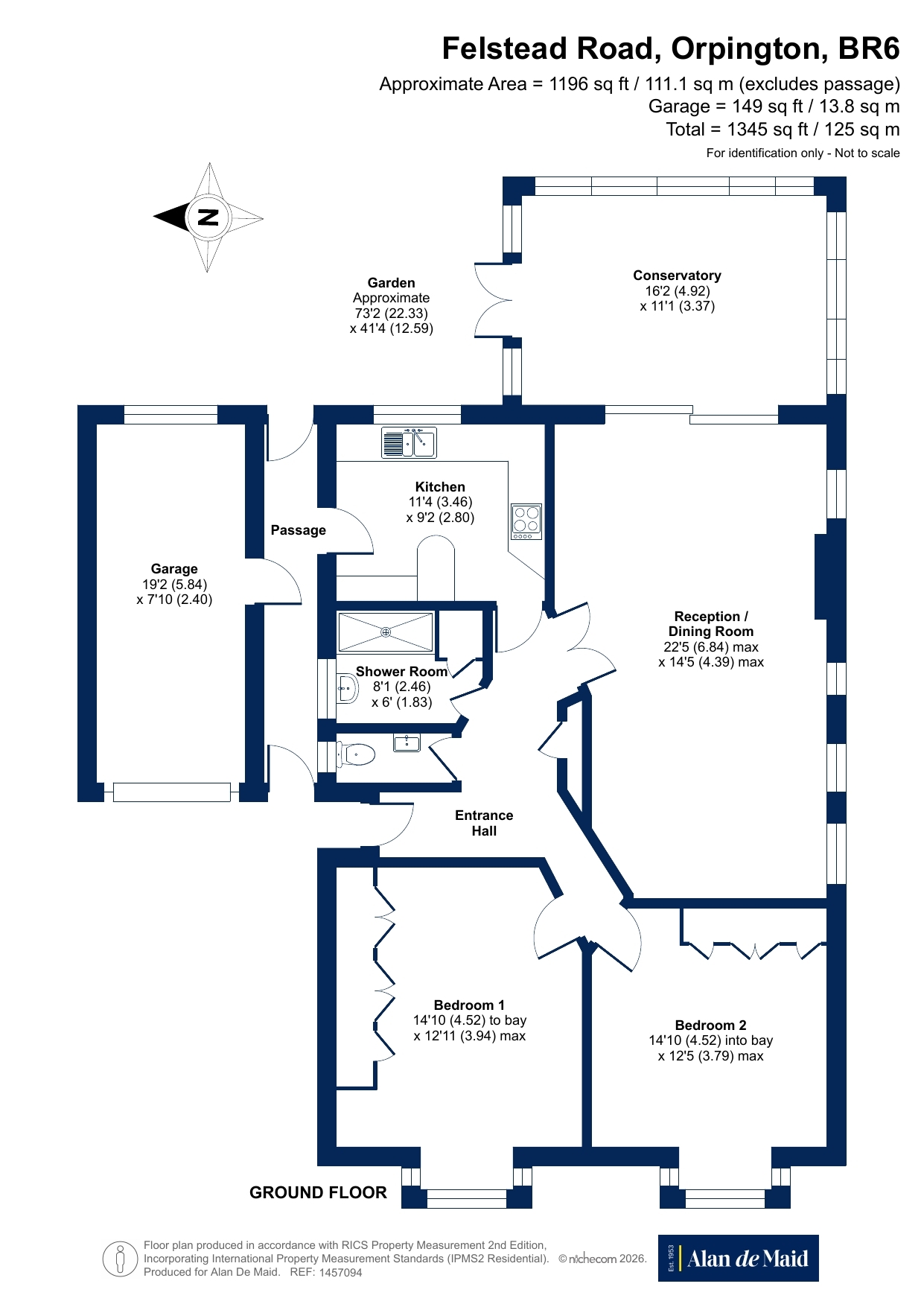 175, Felstead Road, Orpington floorplan