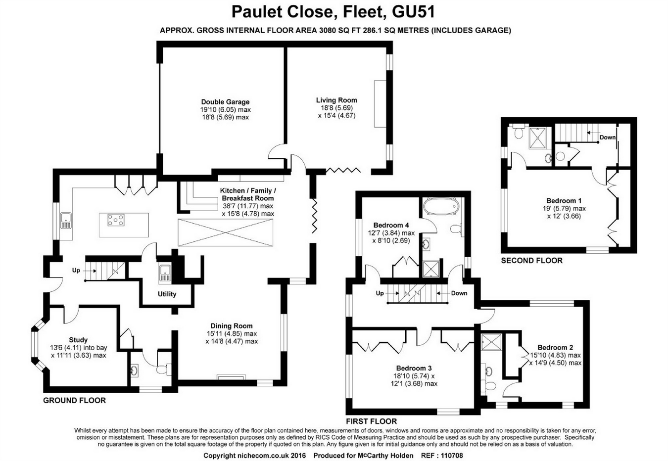 4 Bedrooms Detached house for sale in Paulet Close, Fleet GU51