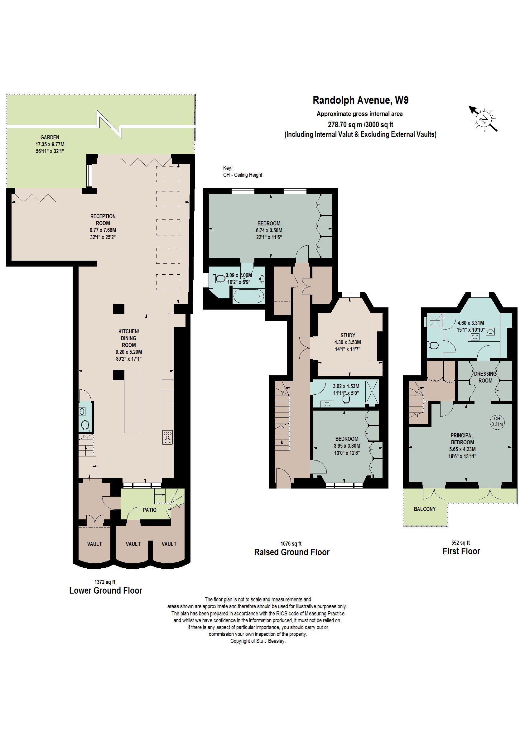 60, Randolph Avenue, London floorplan