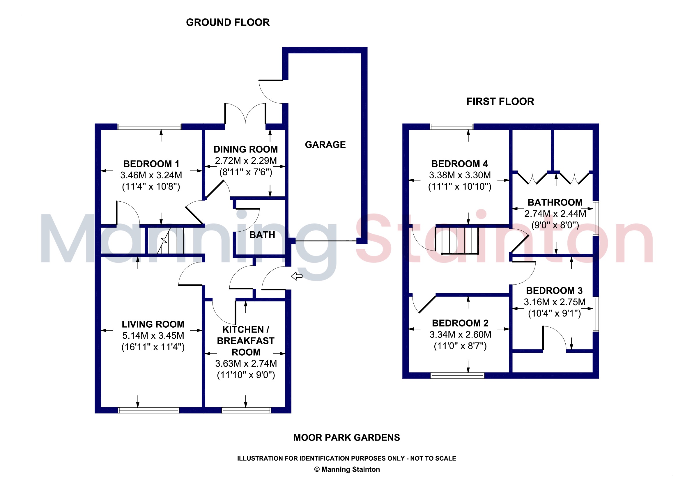 3, Moor Park Gardens, West Yorkshire floorplan