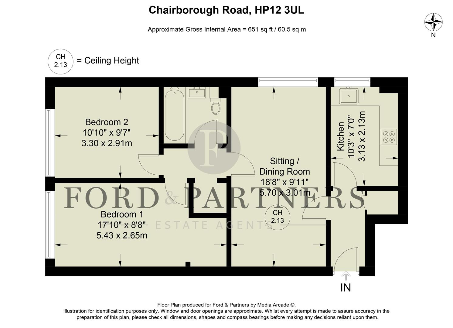 231, Chairborough Road, High Wycombe floorplan
