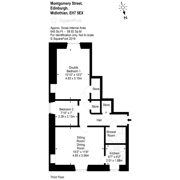 2 Bedrooms Flat to rent in Montgomery Street, Leith, Edinburgh EH7