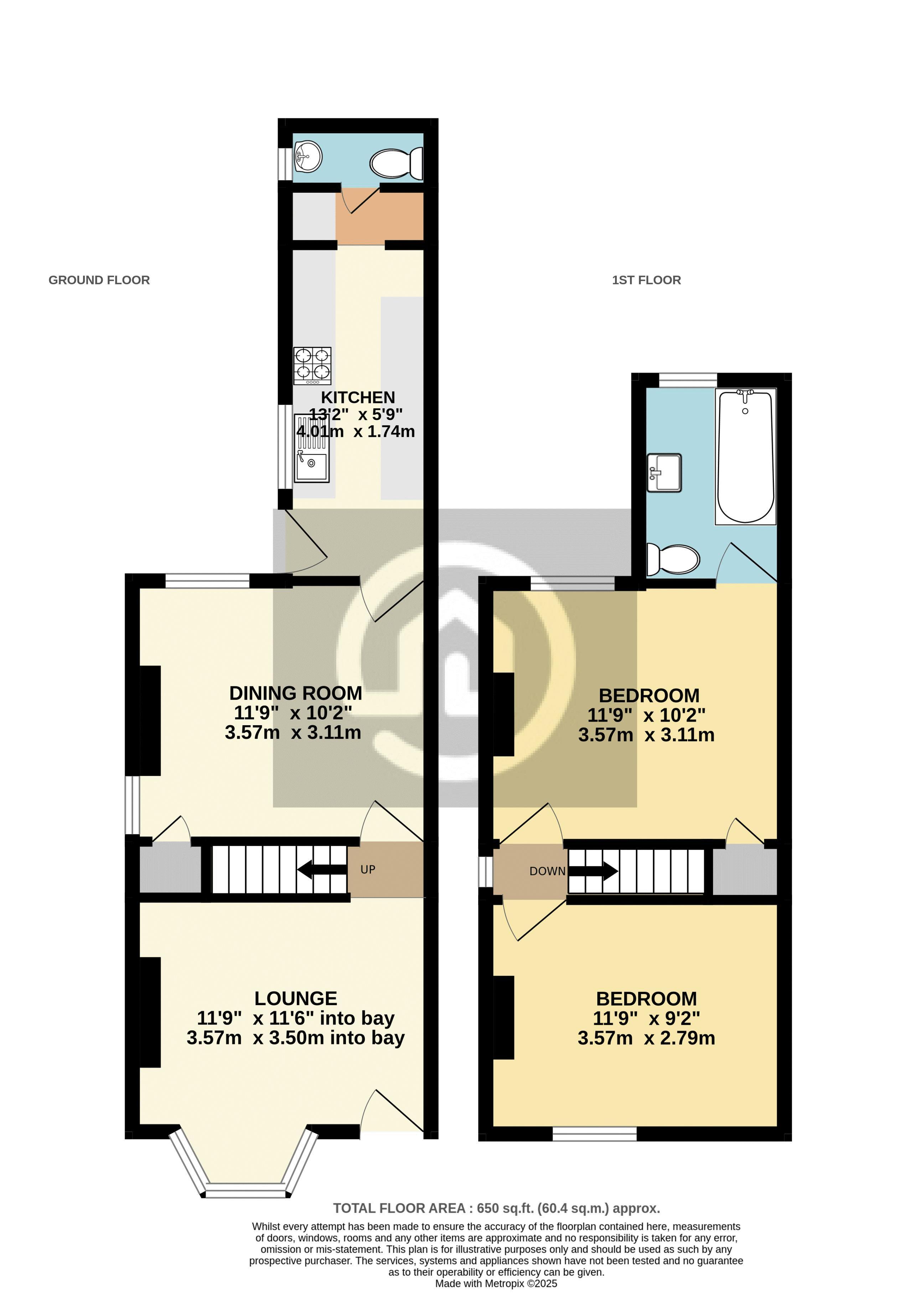 91, Fenlake Road, Bedford floorplan